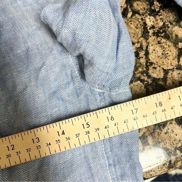 J. McLaughlin Button Up Long Sleeve Jacket Blazer 100% Linen Womens Size 0 - Picture 4 of 6